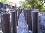 CONSTRUCCION MURO CONTENCION CON HINCA DE CARRILES 